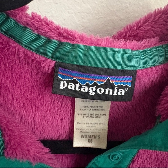 Patagonia Re-Tool Snap-T Hooded Pullover Size XS Purple Pink - Picture 8 of 9